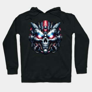 Biomech Skull S01 D88 Hoodie